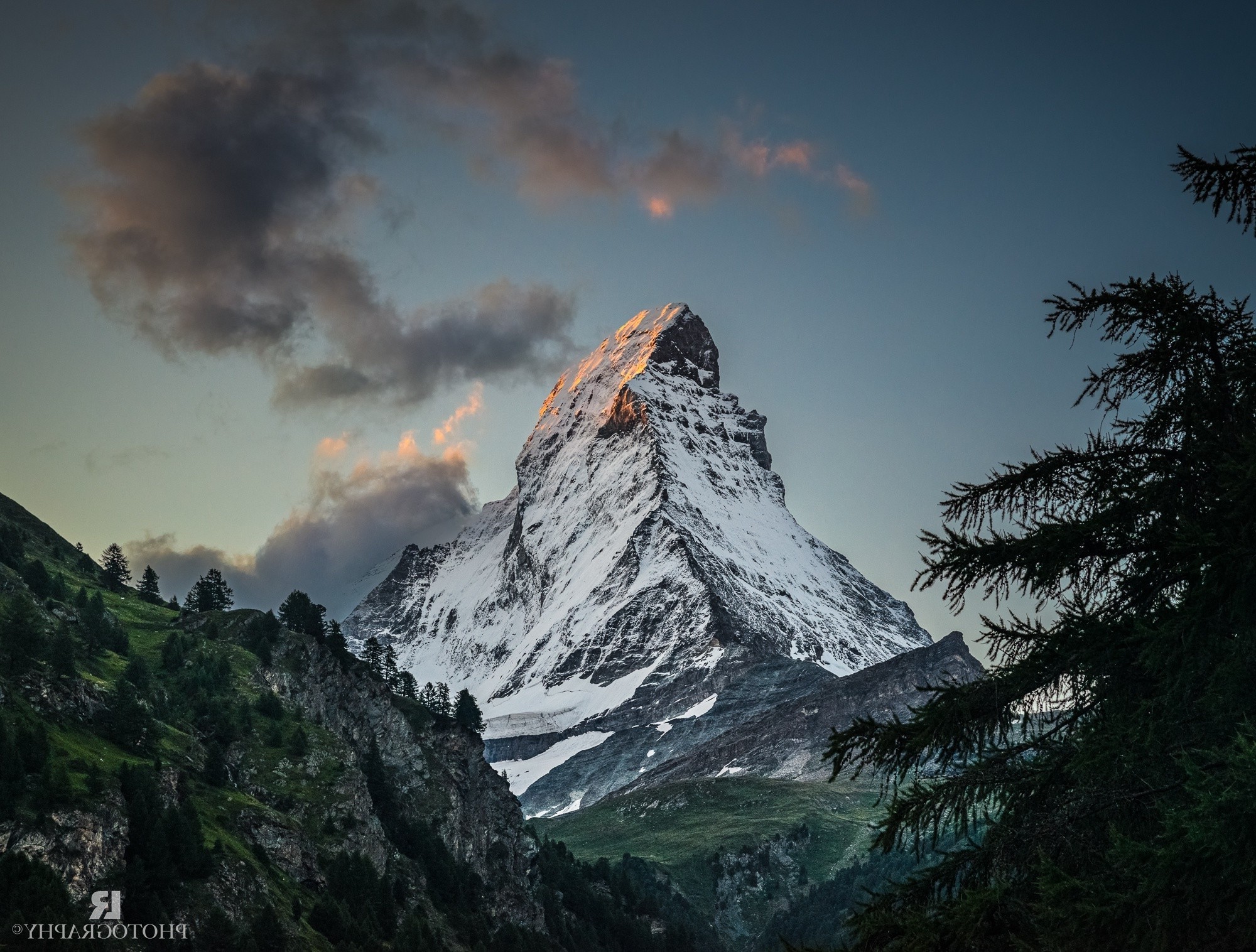 Nature Landscape Mountain Matterhorn Switzerland Wallpapers HD 