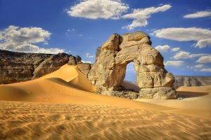 nature, Landscape, Desert, Arch, Sahara, Libya, Sand