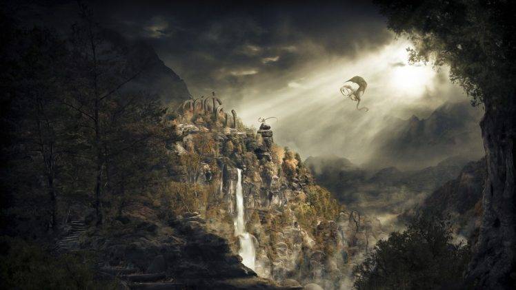 The Elder Scrolls V: Skyrim, Video Games, Dragon HD Wallpaper Desktop Background
