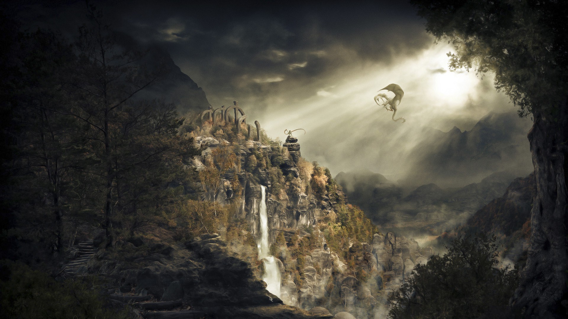 The Elder Scrolls V: Skyrim, Video Games, Dragon Wallpaper