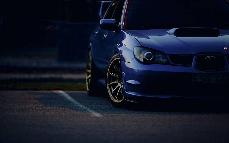 Subaru, Subaru Impreza WRX STi, Tuning, Car, Blue Cars HD Wallpaper Desktop Background