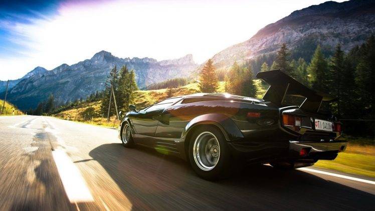 Lamborghini, Car, Road, Countach HD Wallpaper Desktop Background