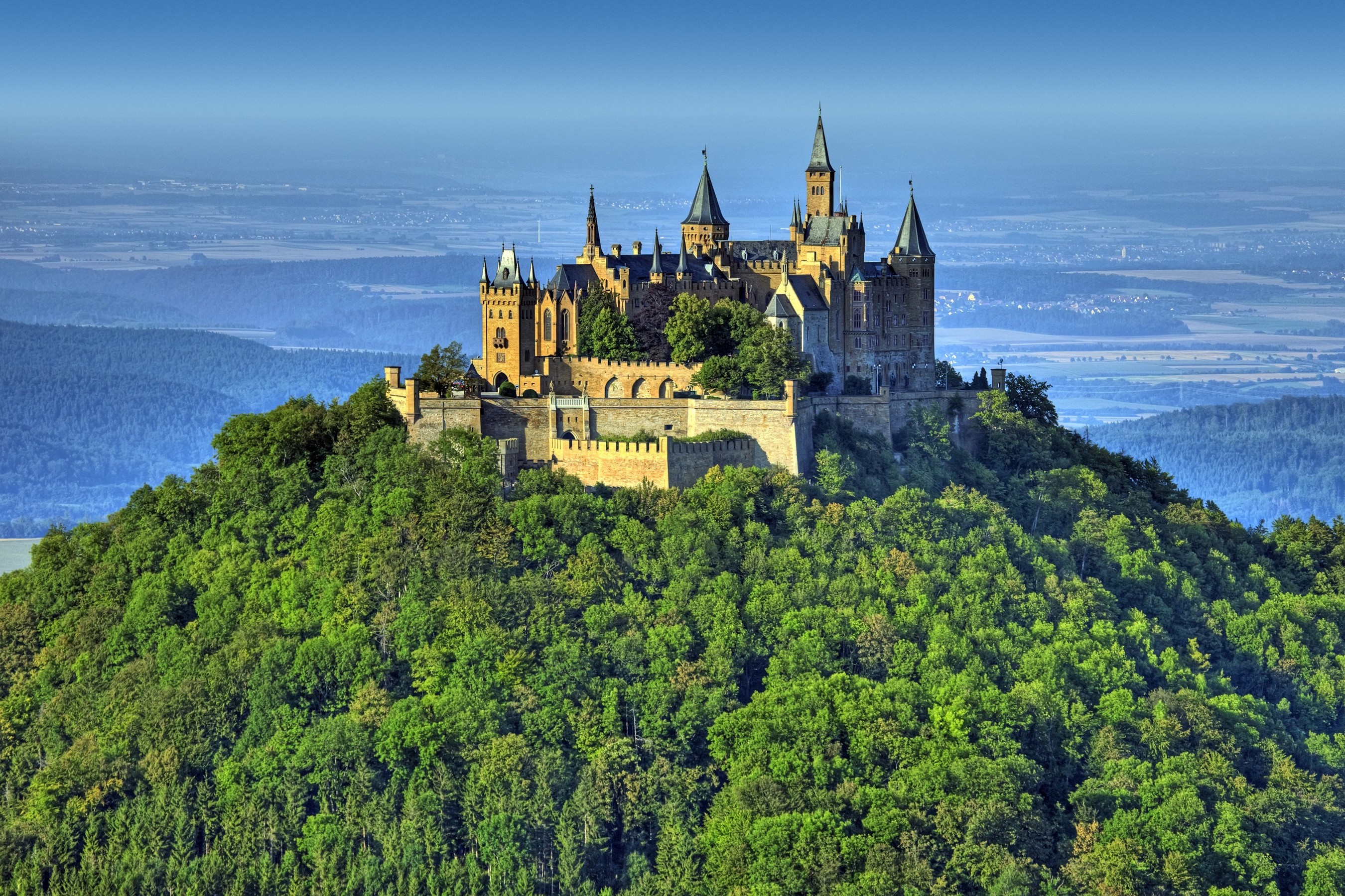 landscape, Castle, Forest, Building, Hohenzollern Wallpaper