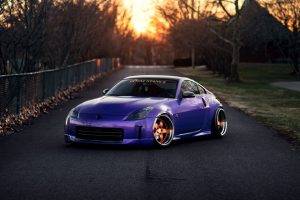 car, Nissan, Nissan 350Z, Tuning, Purple