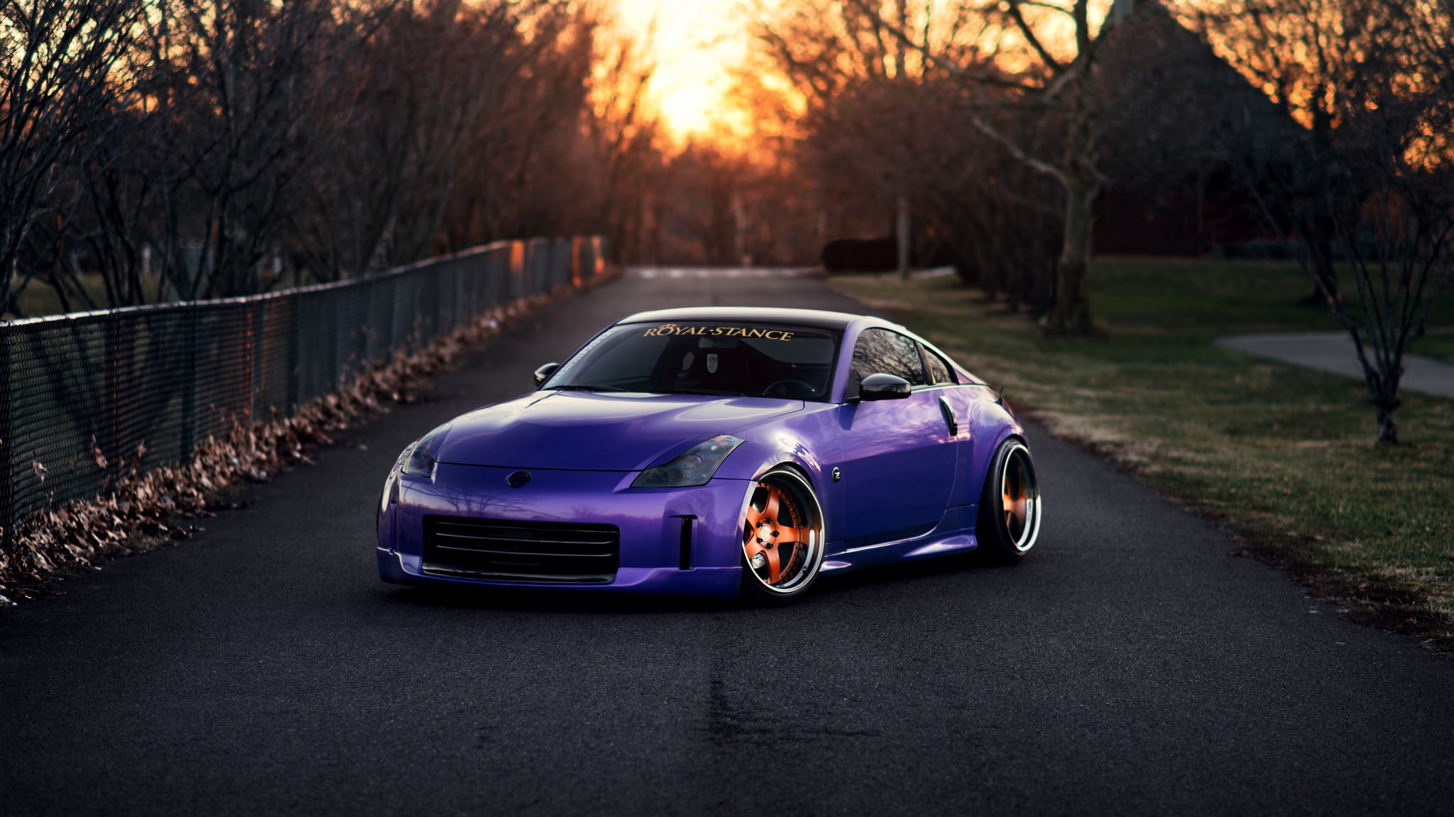 car, Nissan, Nissan 350Z, Tuning, Purple Wallpaper