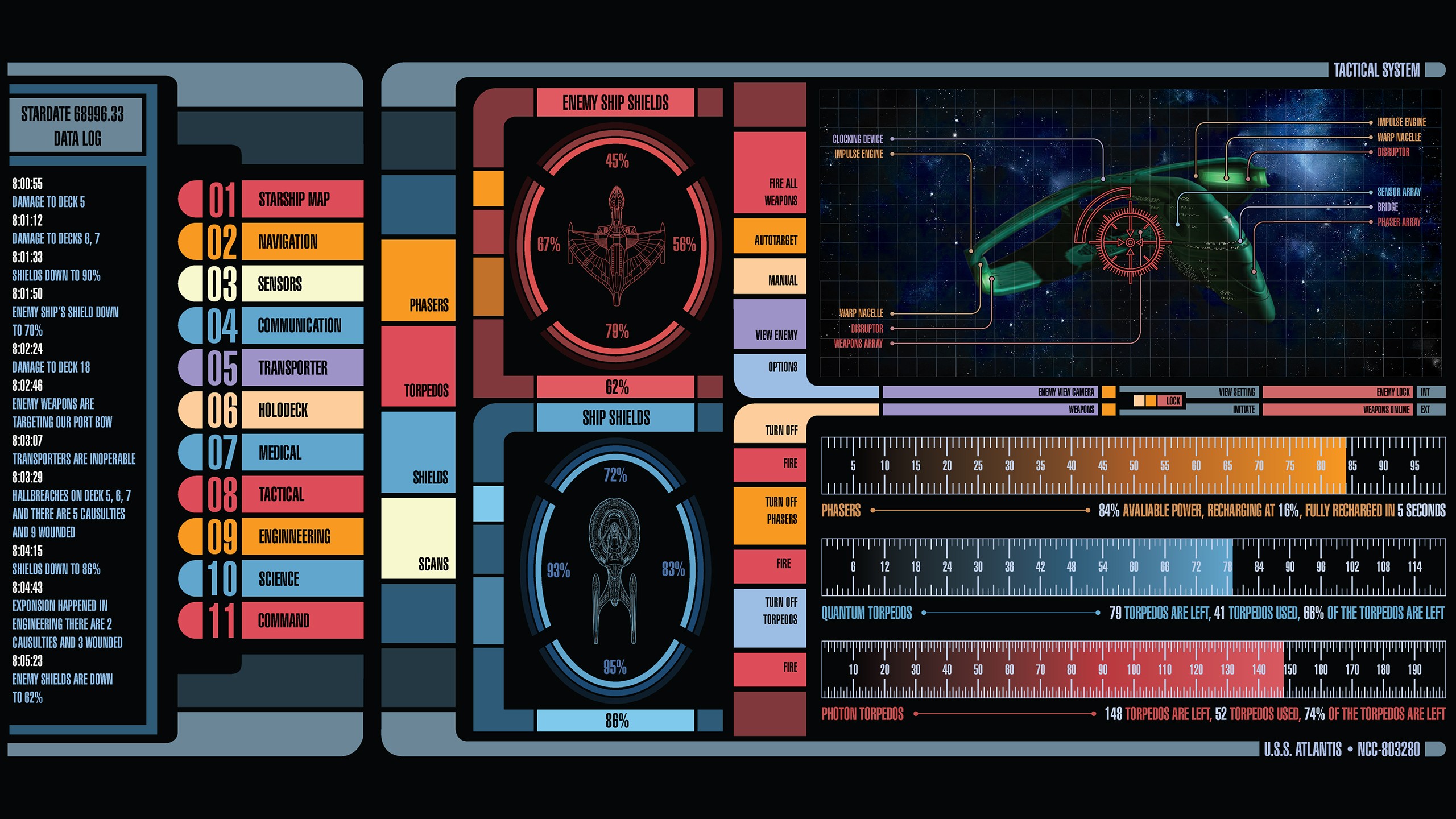 Star Trek, LCARS Wallpaper