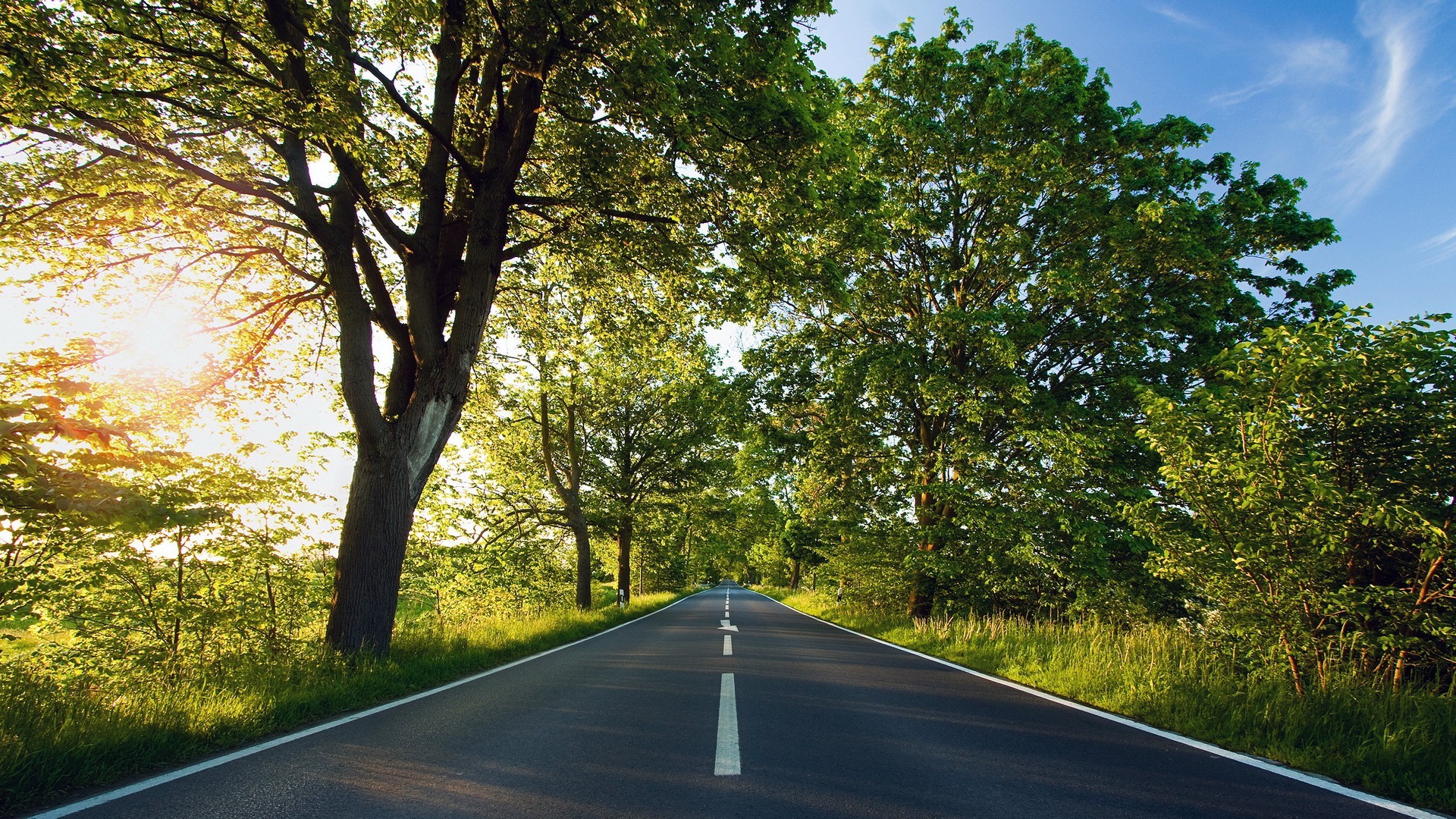 landscape, Road Wallpaper