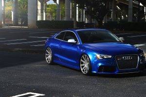 car, Vehicle, Audi, Audi RS5, Blue Cars