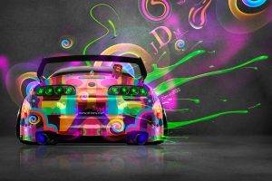 Super Car, Tony Kokhan, Colorful, Toyota Supra, JDM
