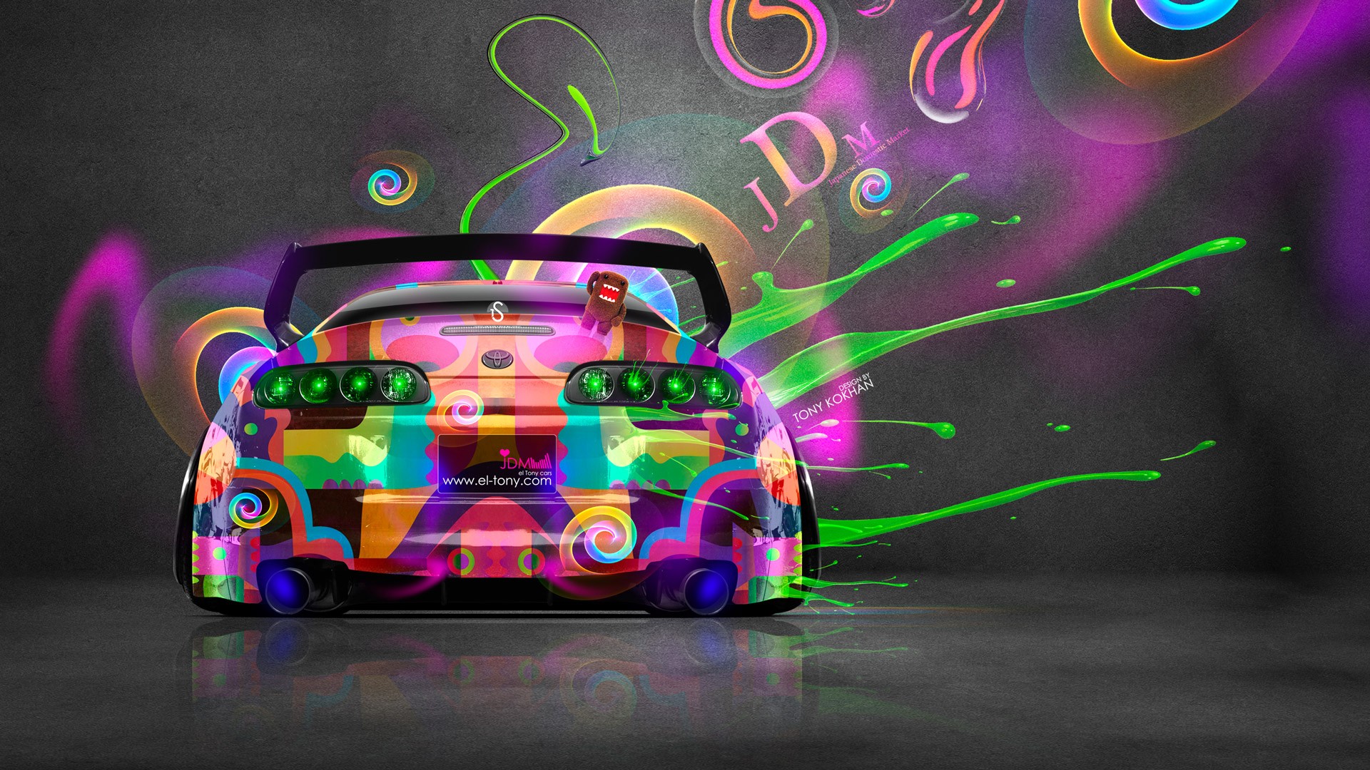 Super Car, Tony Kokhan, Colorful, Toyota Supra, JDM Wallpaper