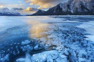 ice, Lake, Winter, Nature, Landscape