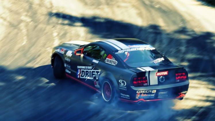 Ford Mustang GT, Drift HD Wallpaper Desktop Background