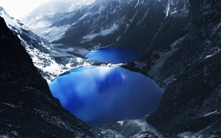 nature, Lake, Landscape, Snow HD Wallpaper Desktop Background