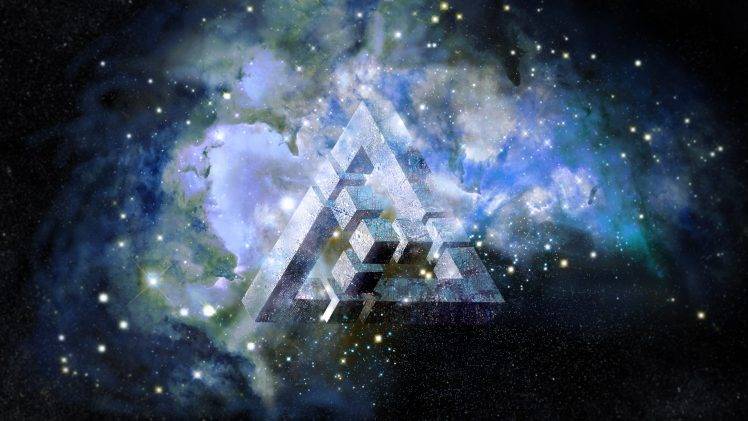 nebula, Triangle, Abstract, Space HD Wallpaper Desktop Background