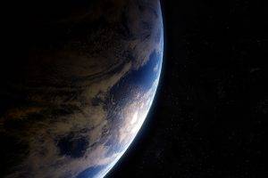space, Earth, Dark