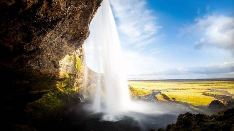 Iceland, Waterfall, Landscape, Nature HD Wallpaper Desktop Background
