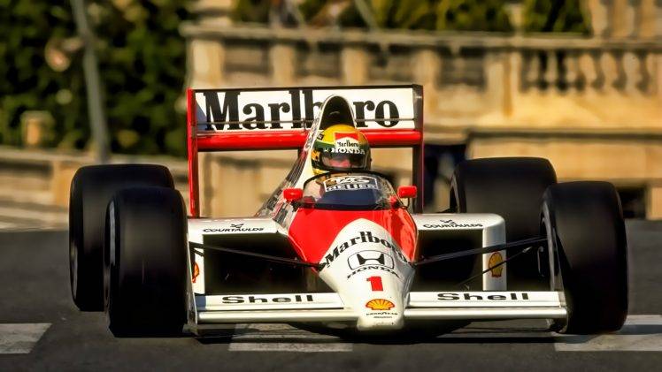 Ayrton Senna, Formula 1, McLaren F1, Monaco, Marlboro, Racing HD Wallpaper Desktop Background