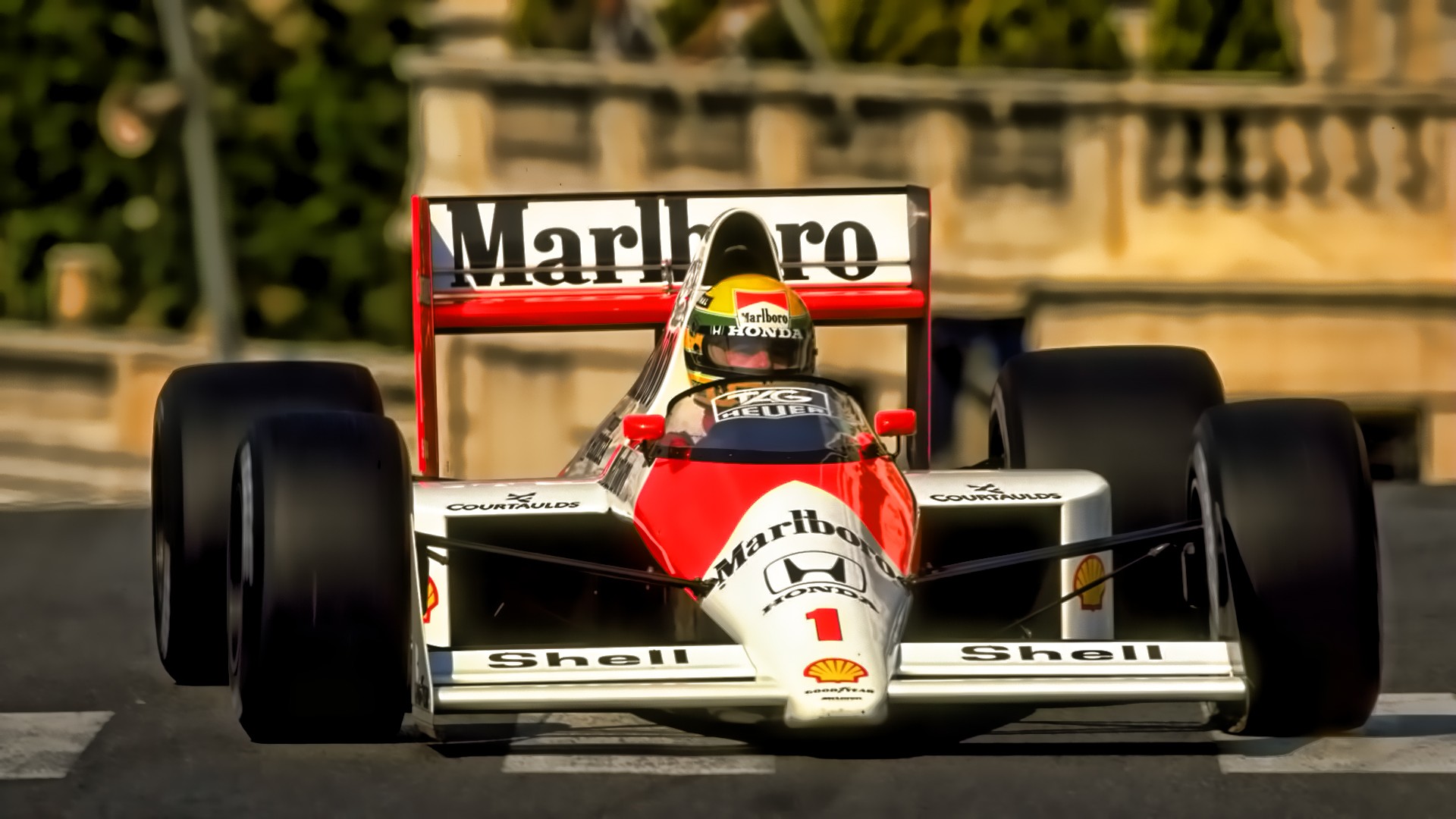 Ayrton Senna, Formula 1, McLaren F1, Monaco, Marlboro, Racing