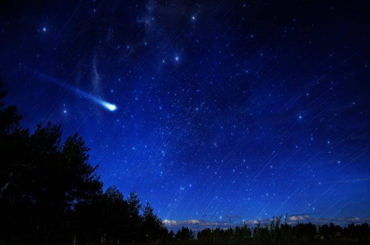 space, Stars, Comet HD Wallpaper Desktop Background