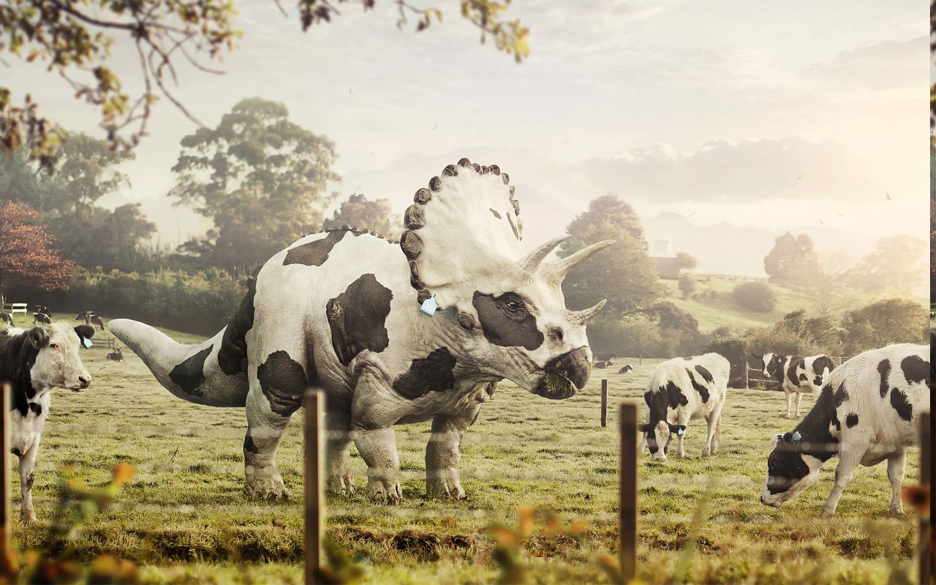 animals, Cows, Dinosaurs Wallpaper