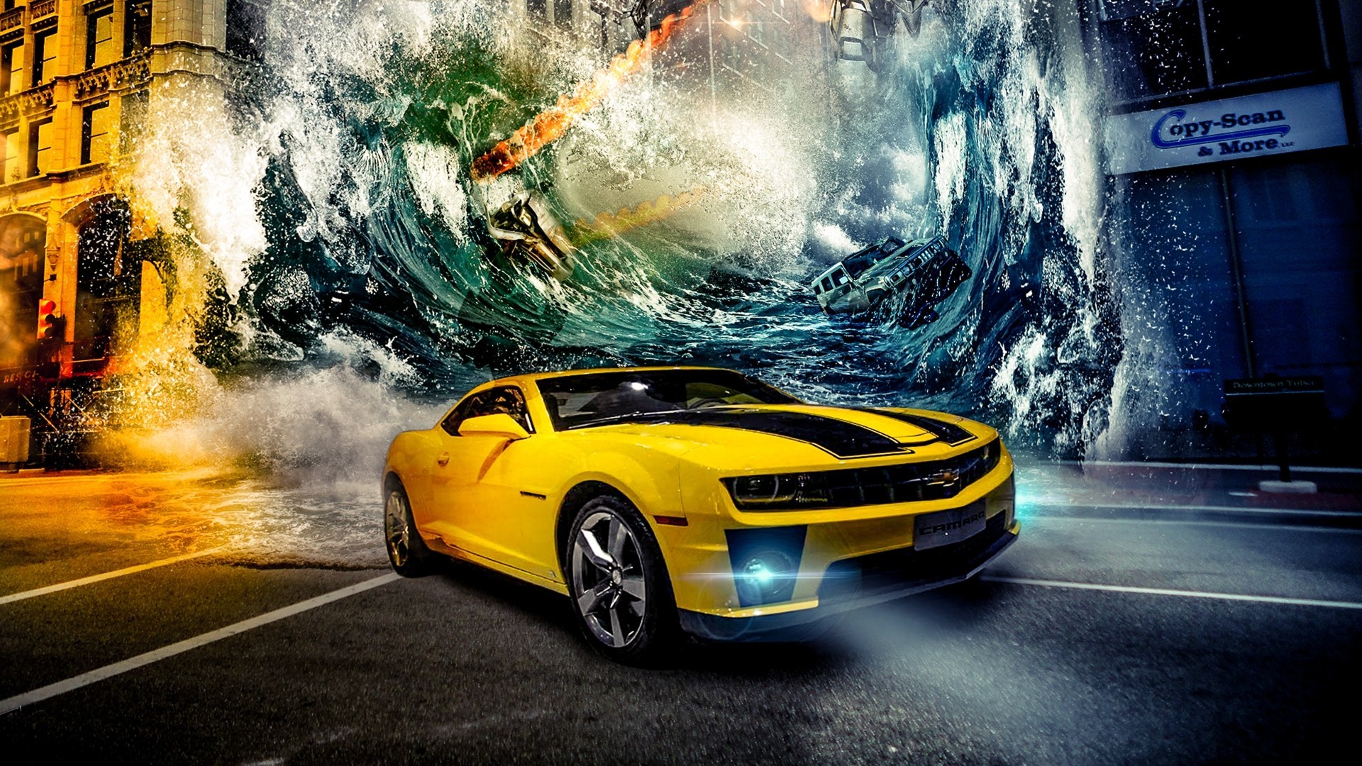 car, Chevrolet Camaro Bumblebee Wallpaper