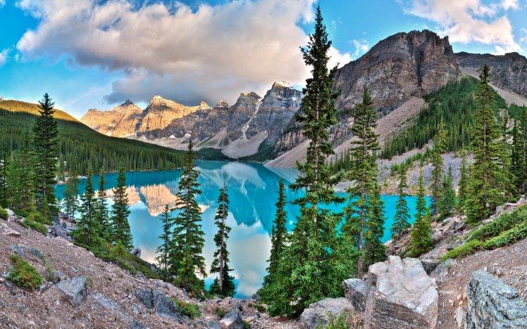 nature, Landscape, HDR, Lake, Canada HD Wallpaper Desktop Background