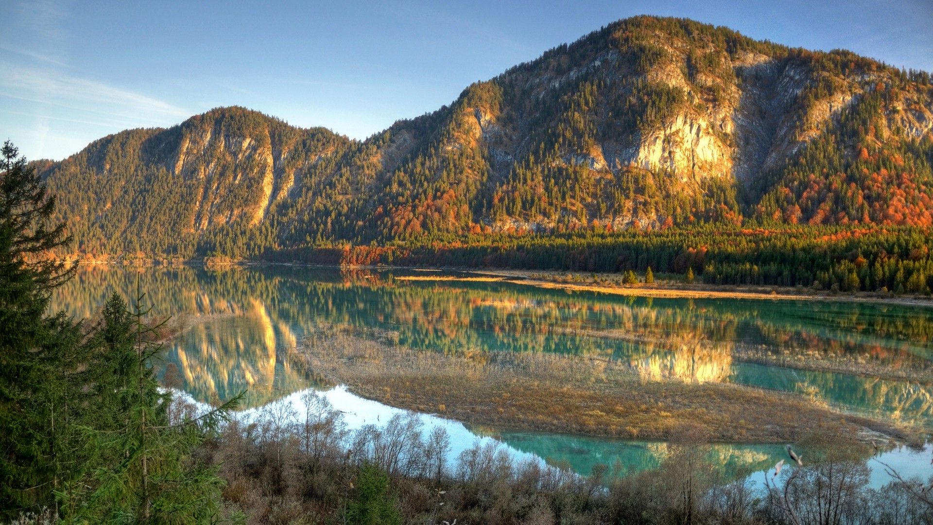 nature, Landscape, Lake, HDR Wallpaper