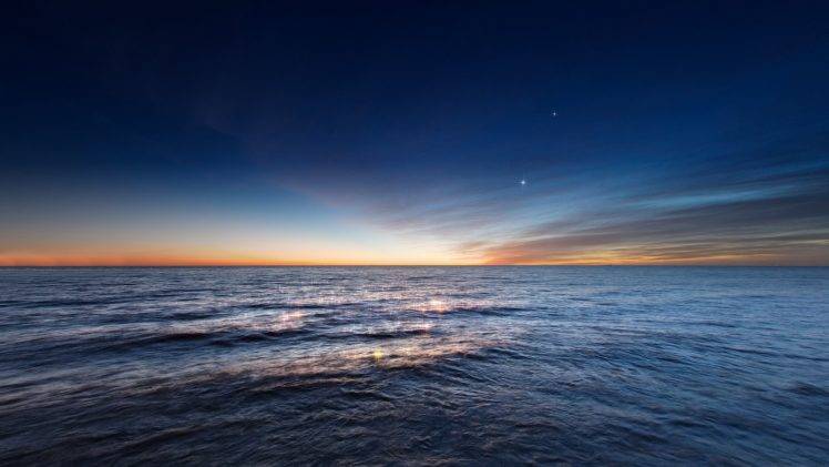 nature, HDR, Sea, Sunset HD Wallpaper Desktop Background