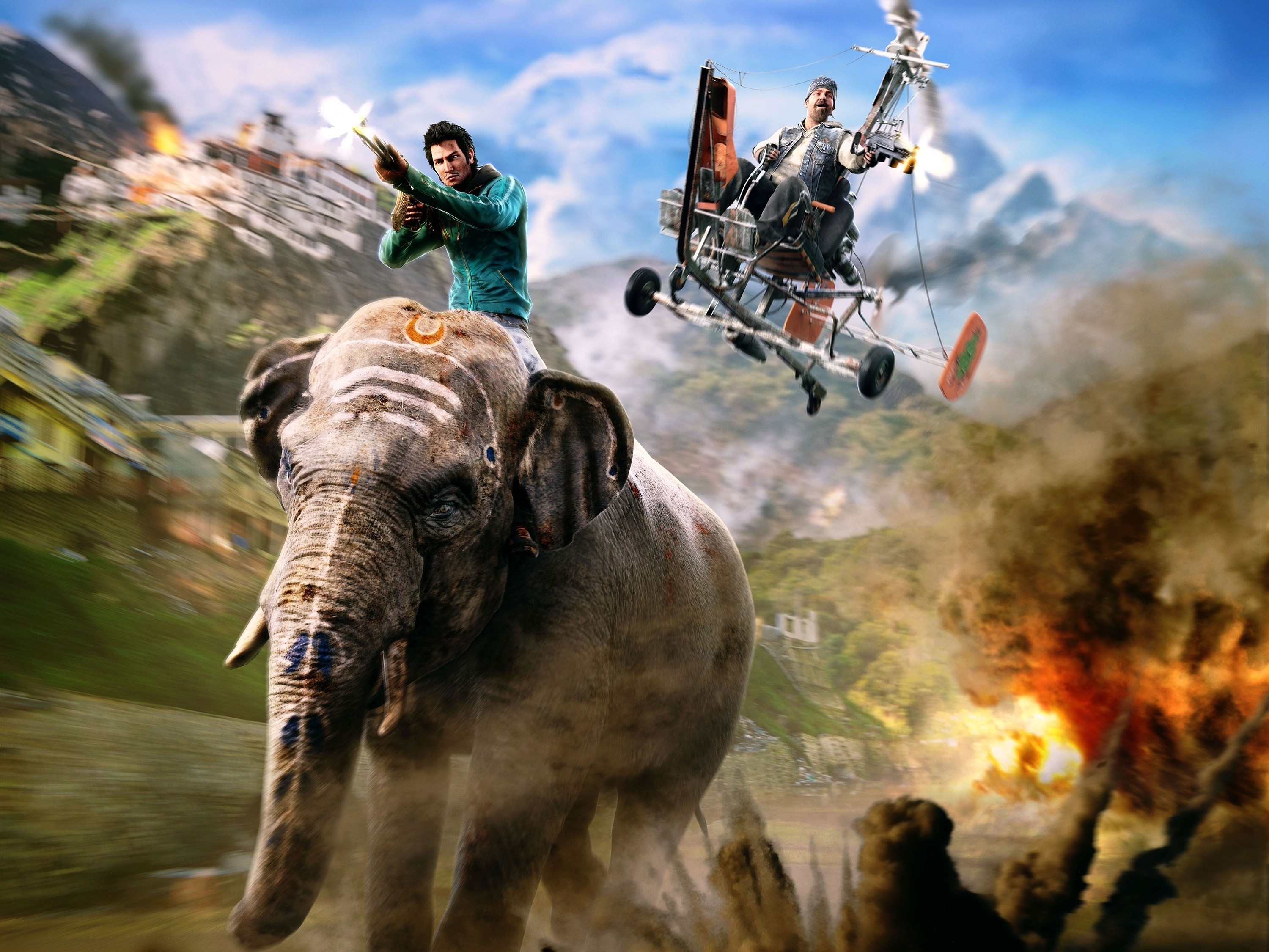 Far Cry 4, Elephants Wallpaper