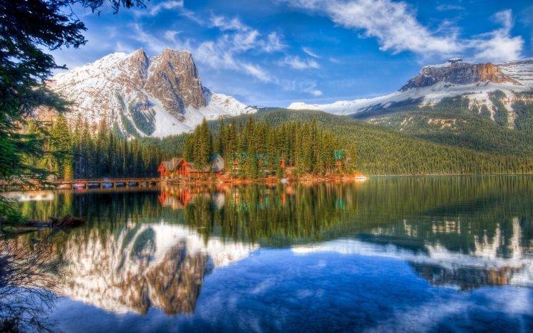nature, HDR, Lake, Landscape, Canada, Reflection HD Wallpaper Desktop Background