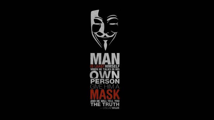 quote, Oscar Wilde, V For Vendetta HD Wallpaper Desktop Background
