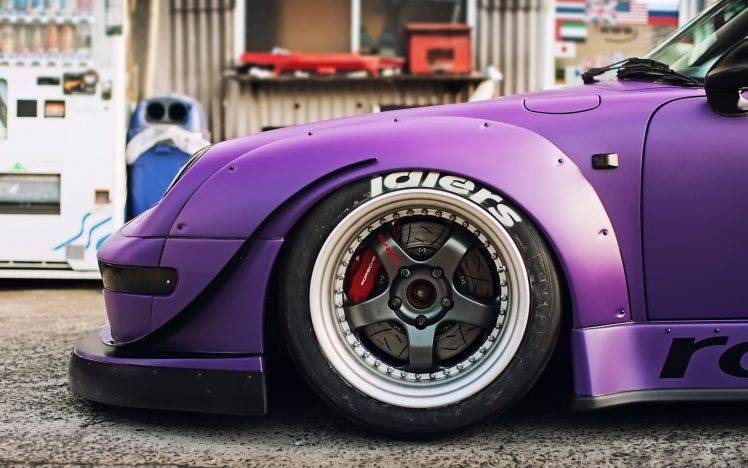 car, Purple, Race Cars, Modified, Neon, Porsche HD Wallpaper Desktop Background