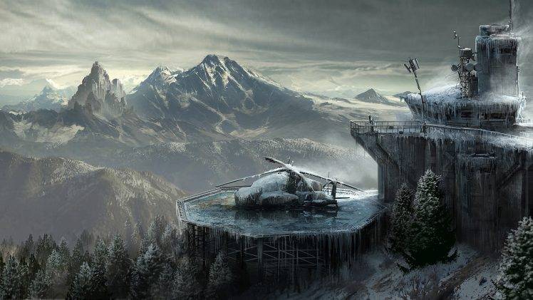 concept Art, Rise Of The Tomb Raider, Video Games, Snow, Military Base HD Wallpaper Desktop Background