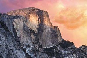 mountain, Forest, Yosemite National Park, Apple Inc., OS X, Nature, Rock