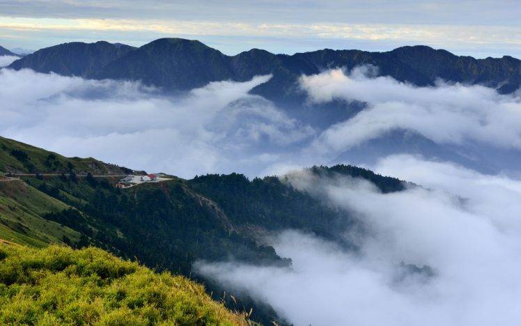 nature, Landscape, Clouds, Mountain, Taiwan, Forest HD Wallpaper Desktop Background