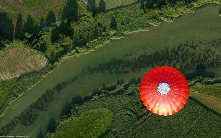 nature, Landscape, Hot Air Balloons, Aerial View, Germany HD Wallpaper Desktop Background