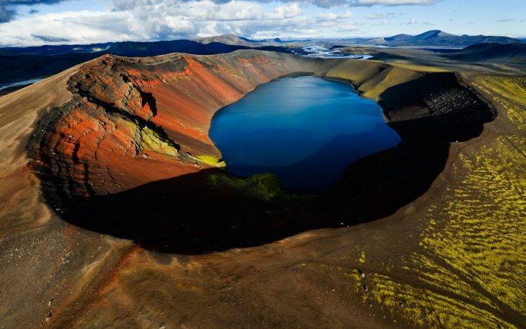 nature, Landscape, Volcano, Crater Lake HD Wallpaper Desktop Background