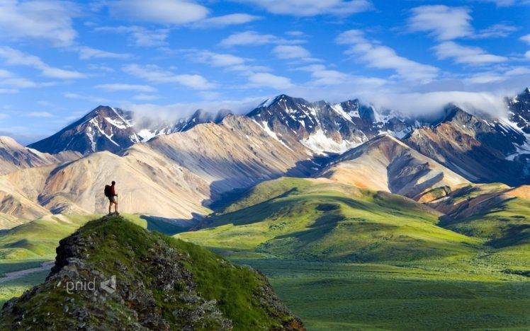 nature, Landscape, Mountain, Hiking, National Park, Alaska HD Wallpaper Desktop Background