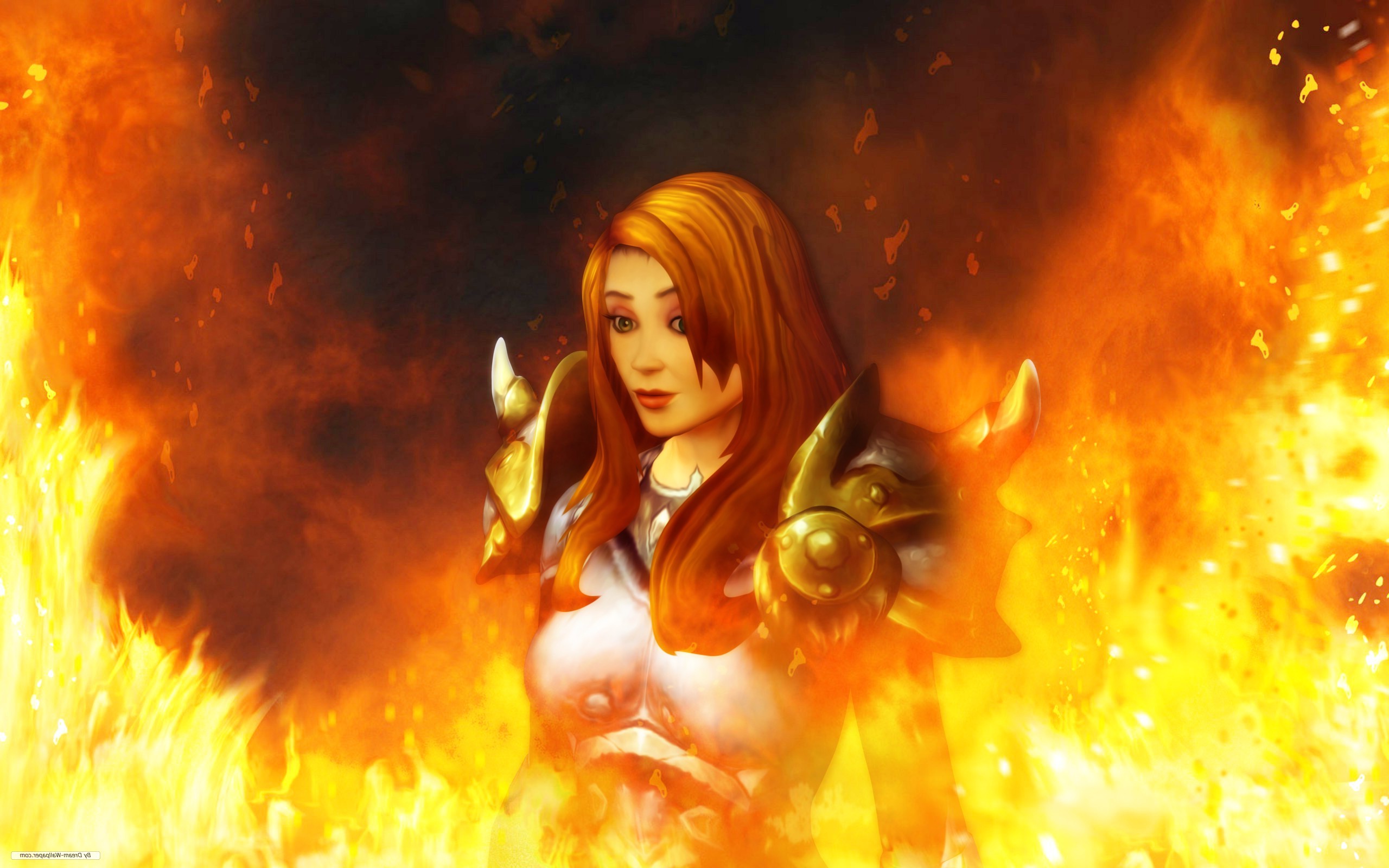 Cinema 4D, Photoshopped, World Of Warcraft: Warlords Of Draenor, Fire Wallpaper