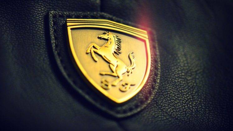 Ferrari, Symbols, Logo, Gold HD Wallpaper Desktop Background