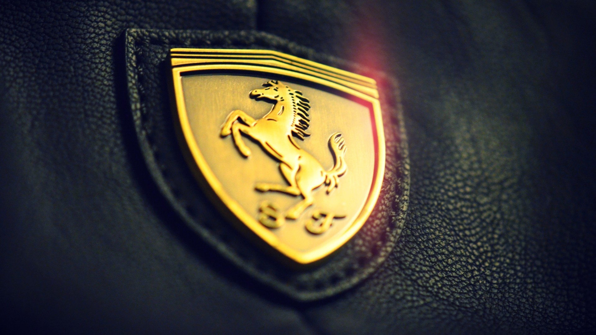 Ferrari, Symbols, Logo, Gold Wallpaper