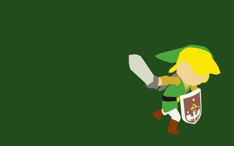 Link, The Legend Of Zelda, Minimalism, Video Games HD Wallpaper Desktop Background