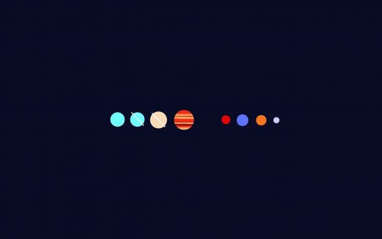 planet, Minimalism, Solar System HD Wallpaper Desktop Background