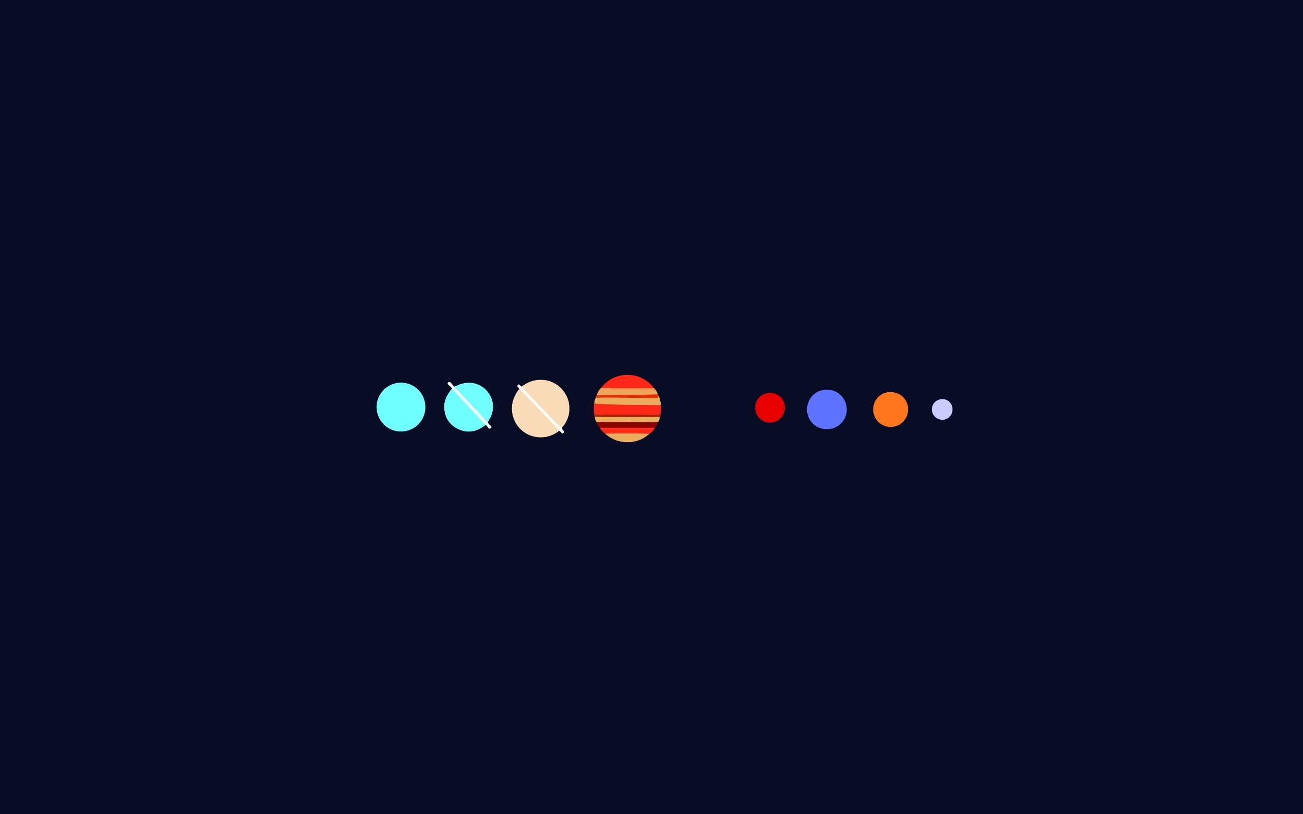 planet, Minimalism, Solar System Wallpaper