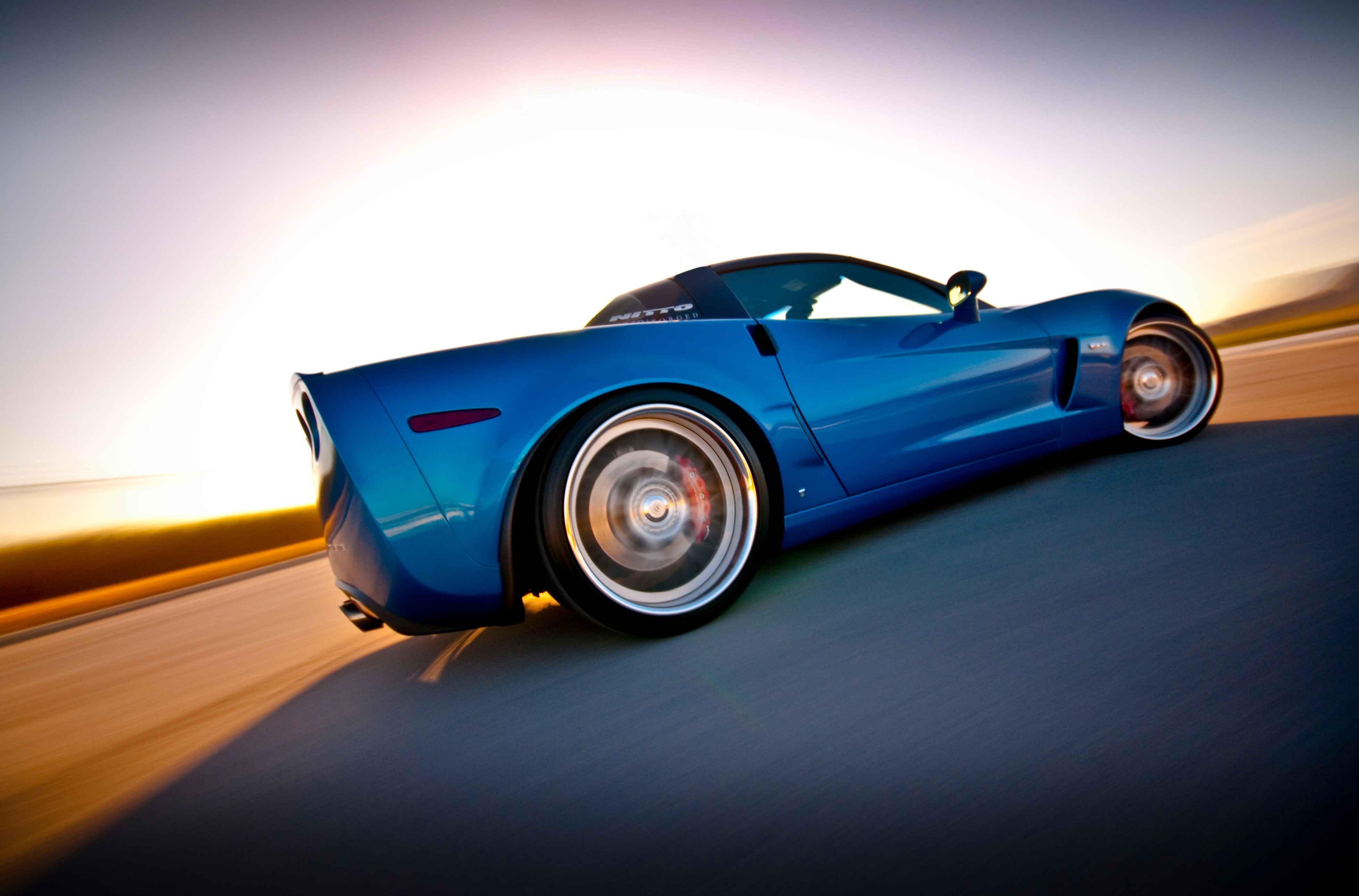 sports Car, Corvette, Car, Blue Cars Wallpaper