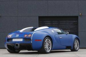 Bugatti Veyron, Car, Blue Cars