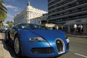 Bugatti Veyron, Car, Blue Cars