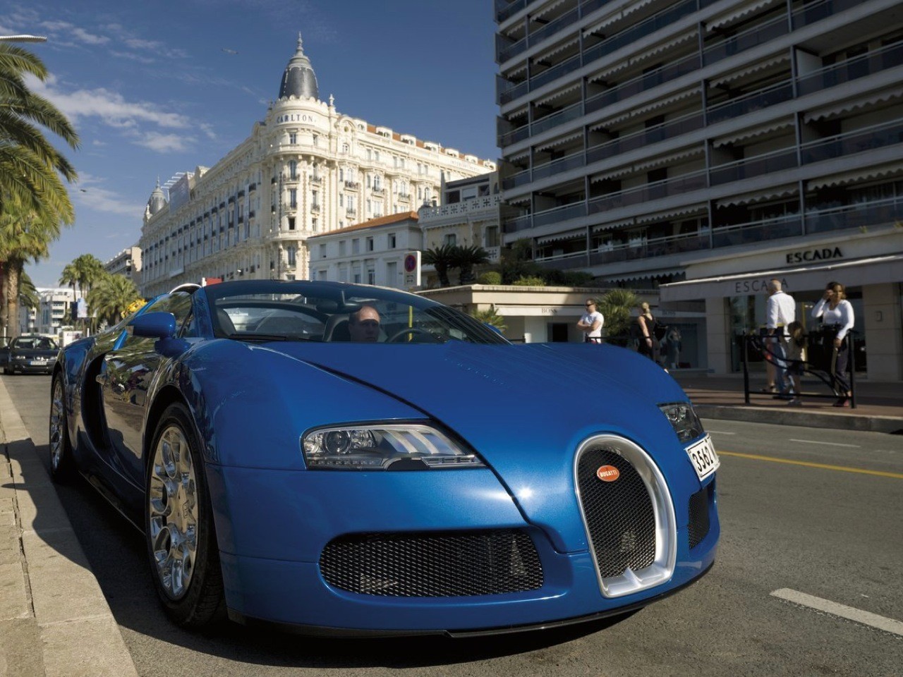 Bugatti Veyron, Car, Blue Cars Wallpaper
