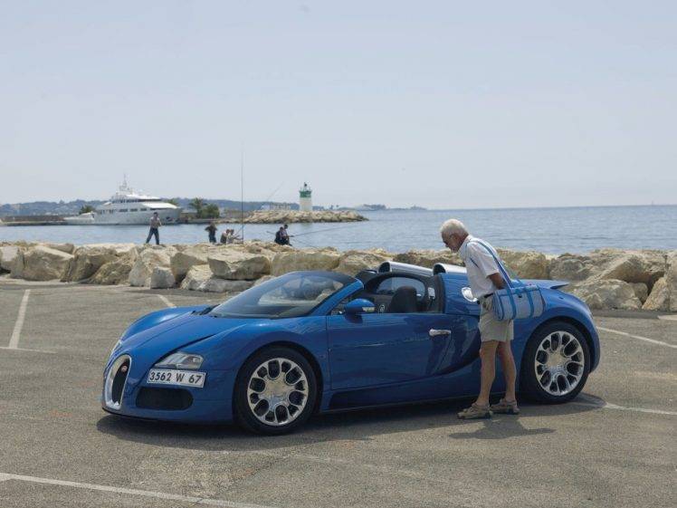 Bugatti Veyron, Car, Blue Cars HD Wallpaper Desktop Background
