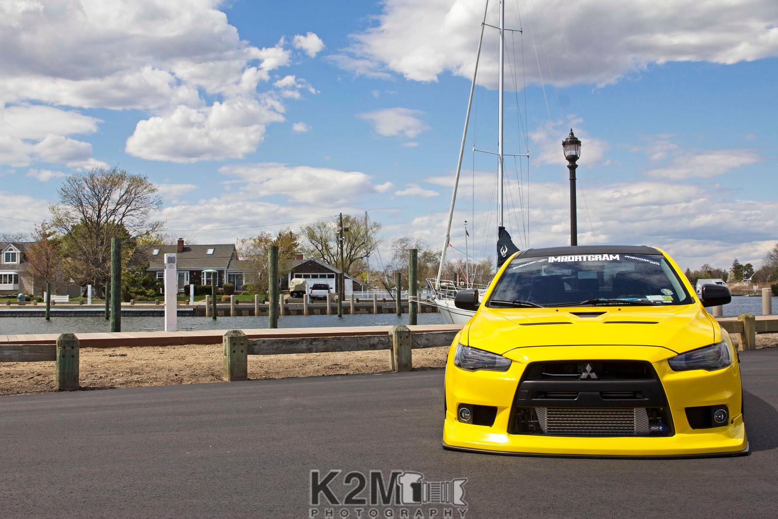 car, Yellow Cars, Mitsubishi Lancer Evo X Wallpaper